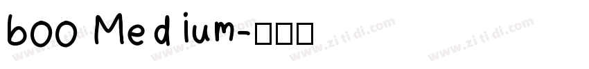 boo Medium字体转换